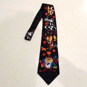 Looney Tunes "Love" Neck Tie (Taz, Pepe, Daffy)